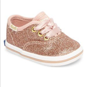 Baby Kate Spade Keds Glitter Rose Gold